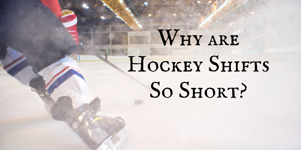 Ice hockey players skate on ice going fast text states Why are Hockey Shifts so short?