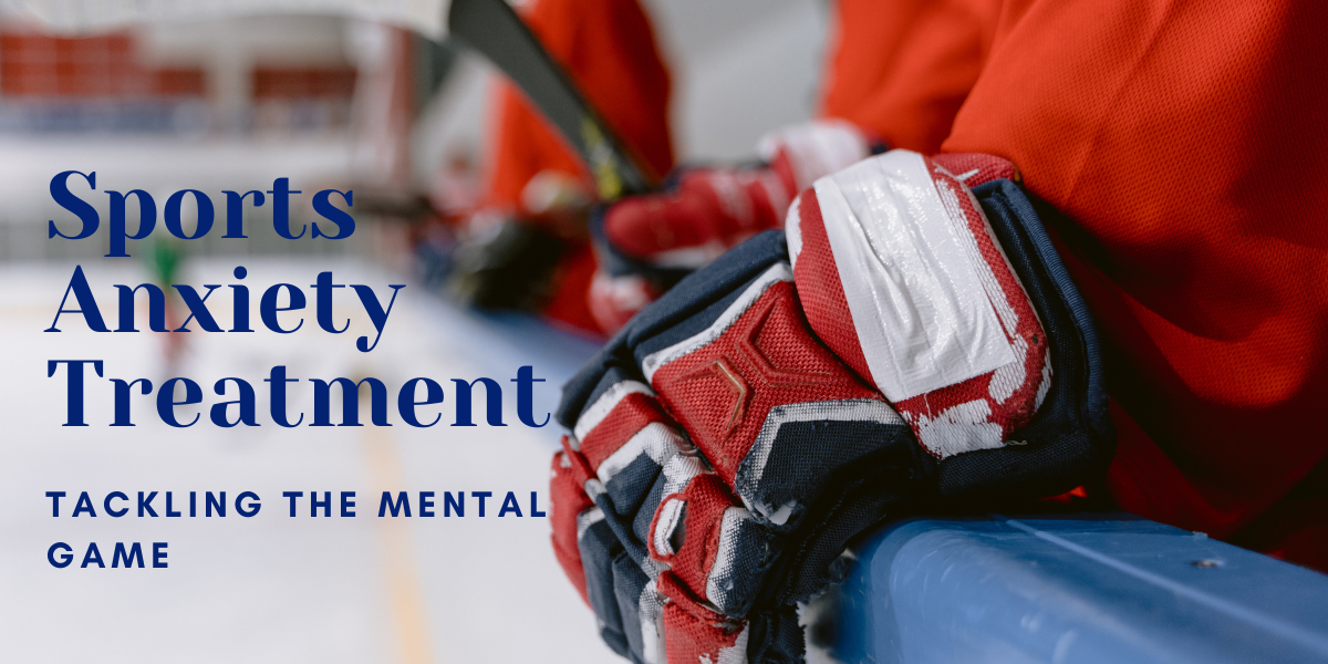 Sports anxiety treatment ice hockey gloves