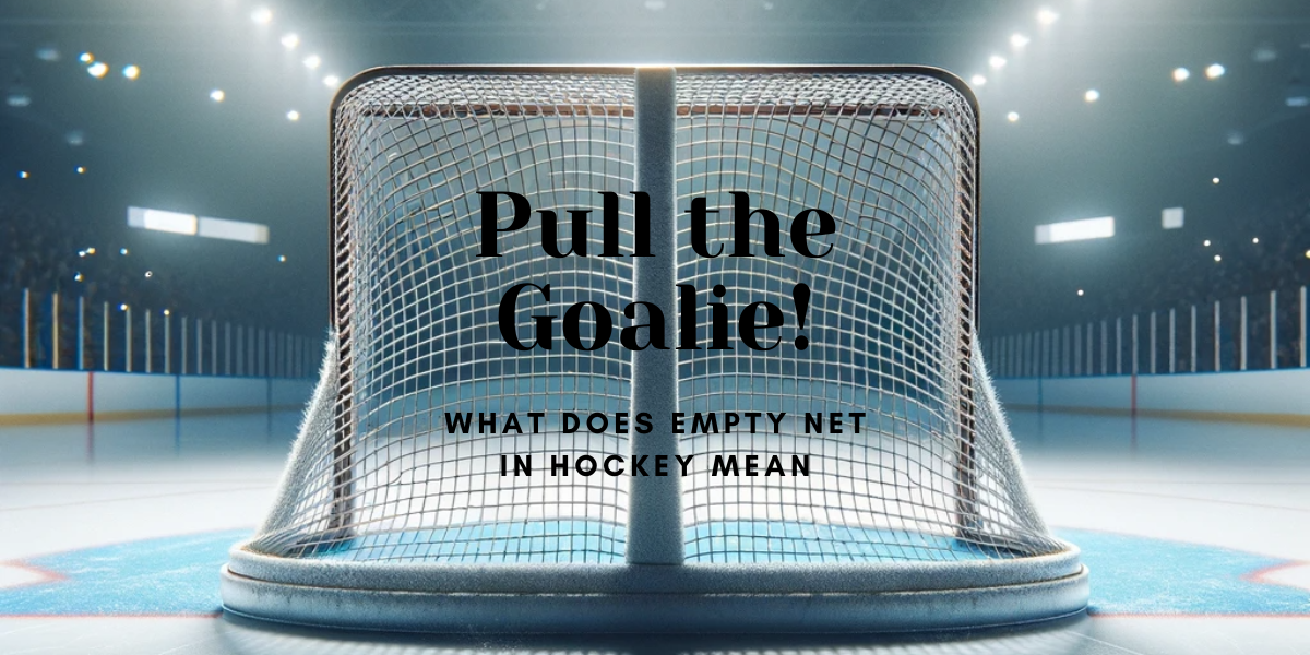 Empty net with working "What does empty net in hockey mean" and "Pull the Goalie!"